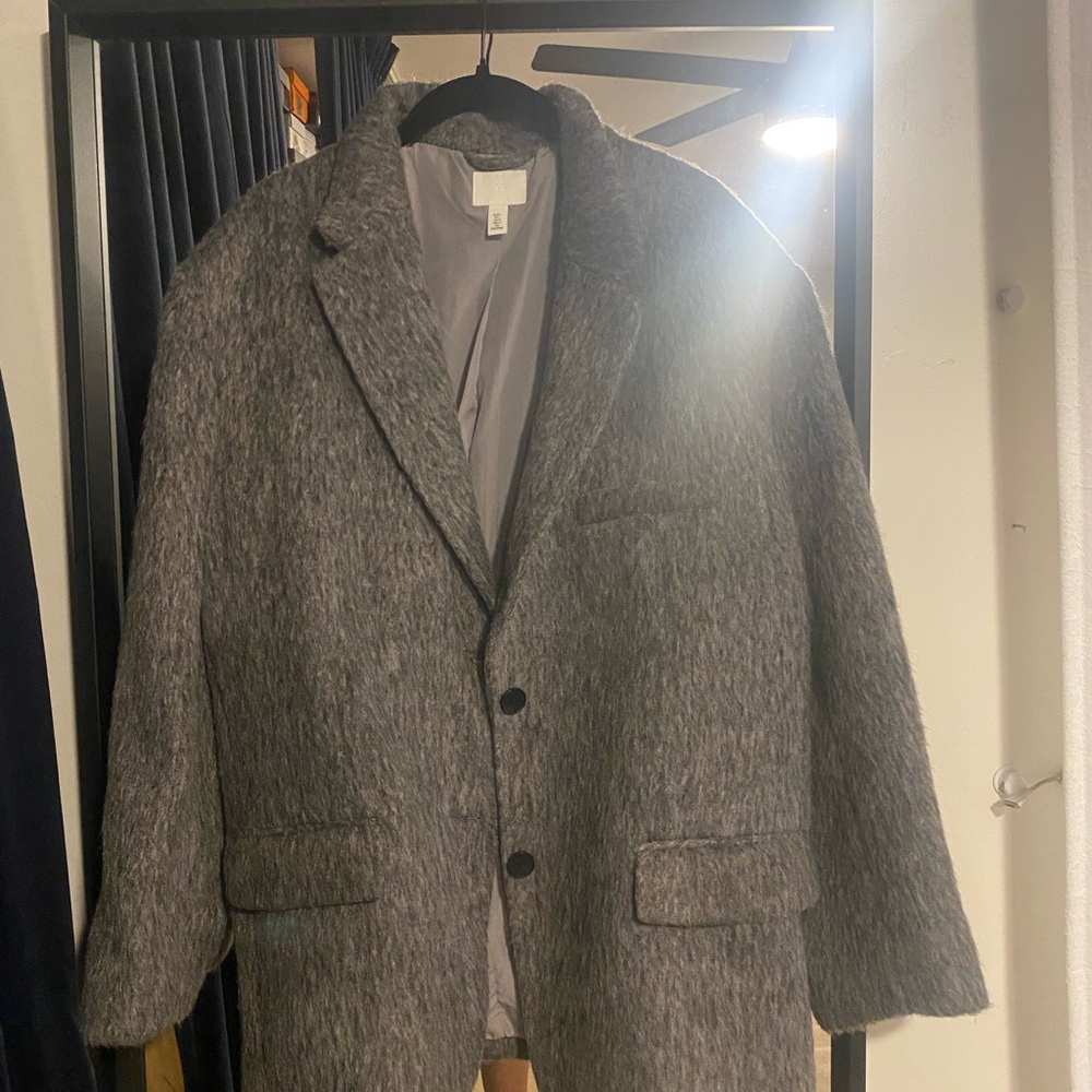 H&M Charcoal Wool Blend Jacket